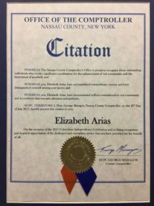 foto Citation Office of The Comptroller Nassau County New York
