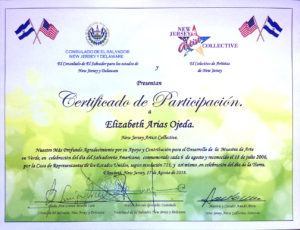 foto del Certificado de Participación