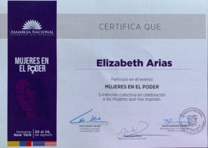 foto Certificado de participación MUJERES EN EL PODER