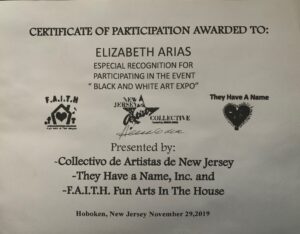 Certificate of Participation in Hoboken - Black & White - NJ